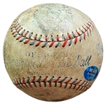 Babe Ruth Significant Game Used & Signed Baseball from 1927 - Hit by Ruth for his 54th Home Run of Historic 60 HR Season! (MEARS & PSA/DNA LOAs)(Letter of Provenance)