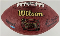 Tom Brady Signed Wilson Super Bowl XXXVIII Football – SB 38 MVP Inscription (Tristar)