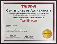 Tom Brady Signed Wilson Super Bowl XXXVIII Football – SB 38 MVP Inscription (Tristar)