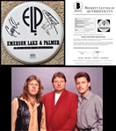 Emerson, Lake & Palmer Signed Drum Head (Beckett/BAS)