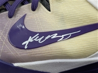 Kobe Bryant Game-Used, Photo-Matched, Signed & Inscribed Nike Kobe VII Sneakers :: Worn 12-2-2012 vs. Orlando for 34-Point Performance! (Sports Investors & Beckett/BAS LOAs)