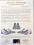 Kobe Bryant Game-Used, Photo-Matched, Signed & Inscribed Nike Kobe VII Sneakers :: Worn 12-2-2012 vs. Orlando for 34-Point Performance! (Sports Investors & Beckett/BAS LOAs)