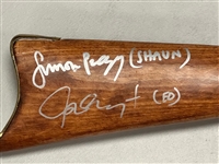 Shaun of the Dead: Simon Pegg & Nick Frost Dual Signed & Inscribed Prop Winchester Shotgun (Official Pix)