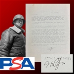 General George S. Patton Typed Signed Letter with GREAT Content RE: Disdain for Democrats & Investing in Land (PSA/DNA & University Archives LOAs)