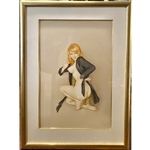 Alberto Vargas Signed Original 1972 Playboy Art From Playboy Archives (Third Party Guaranteed)