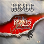 AC/DC: Brian Johnson & Cliff Williams Signed "Razors Edge" LP w/ Mint 8 Autograph Grades (PSA/DNA LOA)