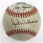 1980’s Miller Lite “Taste Great, Less Filling” Signed Baseball — Bob Uecker & Legends