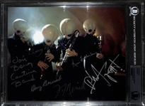Star Wars: Cantina Band Multi-Signed 8 x 10 Photo (Beckett/BAS Encapsulated)(Grad Collection)