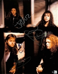 Metallica Fully Group Signed 11" x 14" Photo (4 Sigs)(Beckett/BAS LOA)(Grad Collection)