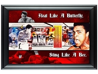 Muhammad Ali Signed 24" x 36" Custom Framed Panorama Photo Display (Online Authentics)