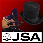 Guns N Roses: Slash Personally Owned, Worn & Signed Signature Style Top Hat (JSA COA & Letter of Provenance)