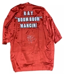 Ray "Boom Boom" Mancini Signed Personal Model Full Size Boxing Robe (JSA) 