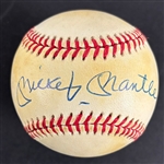 Mickey Mantle signed ONL Baseball (Beckett/BAS)