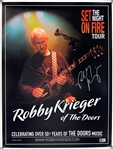 The Doors: Robby Krieger Signed 20" x 24" Set on Fire Tour Poster (Beckett/BAS)