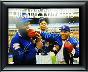 Mike Tyson, Dwight Gooden, & Darryl Strawberry Signed & Framed Cocaine Cowboys Photo (JSA)
