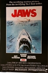 Jaws Cast Signed 24" x 36" Poster w/ Exact Proof (10 Sigs)(ACOA)