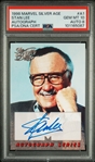 Stan Lee Signed 1998 Marvel Silver Age Autograph Series - PSA GEM MINT 10 Auto 8 POP 1 Highest Graded!