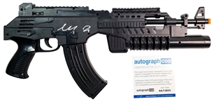 Al Pacino Scarface Autographed Signed Toy Machine Gun Tony Montana ACOA