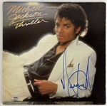 Michael Jackson Signed "Thriller" Album Cover (PSA/DNA LOA)