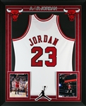 Michael Jordan Signed 1997-97 Chicago Bulls Mitchell & Ness Throwback Jersey (UDA Holo & Beckett/BAS LOA)