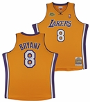 Kobe Bryant Signed 2000-01 Los Angeles Lakers Mitchell & Ness 2001 NBA Finals Throwback Model Jersey (PSA/DNA)