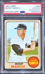 Mickey Mantle Signed 1968 Topps #280 Baseball Card (PSA/DNA Encapsulated)