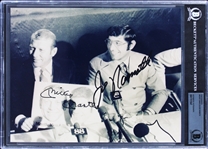 NY Legends: Mickey Mantle & Joe Namath Dual Signed 8" x 10" Photo (Beckett/BAS Encapsulated)
