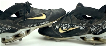 Alex Rodriguez Game-Worn & Signed Nike Cleats – 100th Yankees Home Run Walk-Off (June 28, 2006)