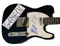 GENESIS Group Autograph Signed Guitar - Phil Collins, Mike Rutherford, Tony Banks (JSA)