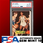 Bill Russell ULTRA RARE Signed 1957 Topps Rookie Card with GEM MINT 10 Autograph (PSA/DNA Encapsulated)