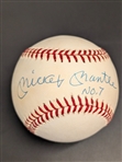 Mickey Mantle Superb Single Signed OAL Baseball with "No. 7" Inscription (JSA LOA)