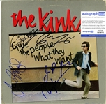 The Kinks Fully Group Signed Give The People What They Want (5 Sigs)(ACOA)
